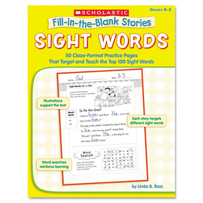 Scholastic Fill-in-the-Blank Stories: Sight Words
