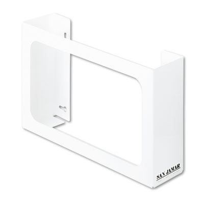 San Jamar® White Enamel Disposable Glove Dispenser, Three-Box San Jamar® White Enamel Disposable Glove Dispenser, Three-Box
