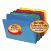 Smead&reg; Poly Colored File Folders With Slash Pocket