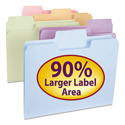 Smead&reg; SuperTab&reg; Colored File Folders