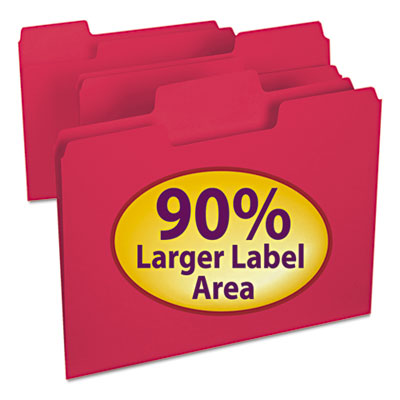 Smead&reg; SuperTab&reg; Colored File Folders