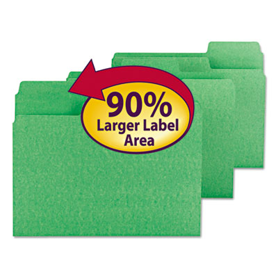 Smead&reg; SuperTab&reg; Colored File Folders
