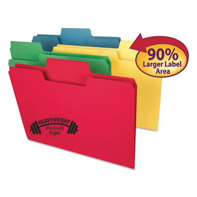 Smead&reg; SuperTab&reg; Colored File Folders