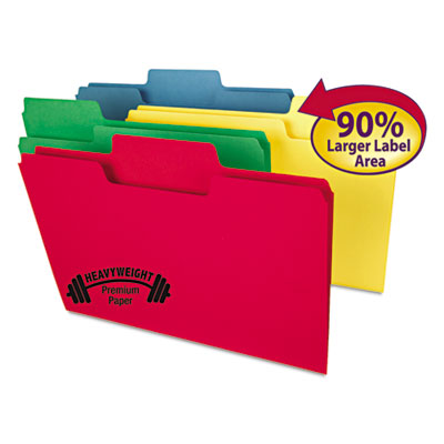 Smead&reg; SuperTab&reg; Colored File Folders