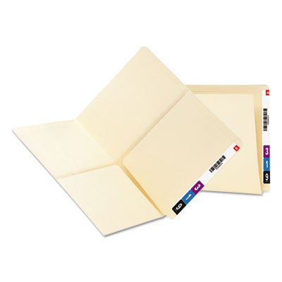 Smead&reg; Heavyweight Manila End Tab Pocket Folders