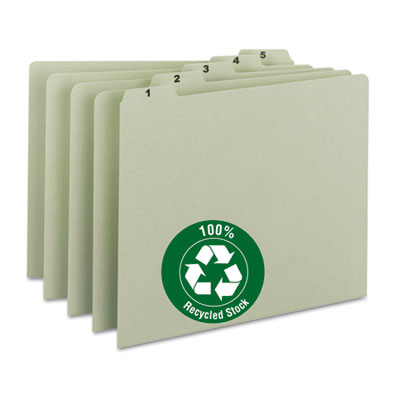 Smead® 100% Recycled Daily Top Tab File Guide Set Smead® 100% Recycled Daily Top Tab File Guide Set