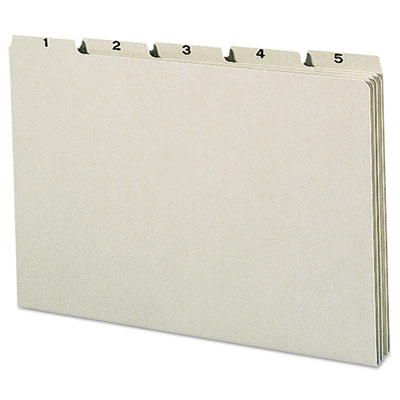 Smead&reg; 100% Recycled Daily Top Tab File Guide Set