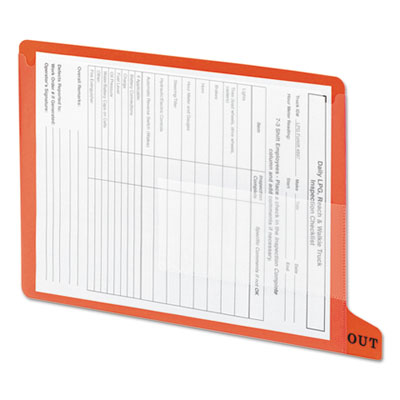 Smead&reg; Colored Poly Out Guides with Pockets
