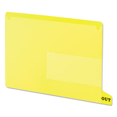 Smead&reg; Colored Poly Out Guides with Pockets