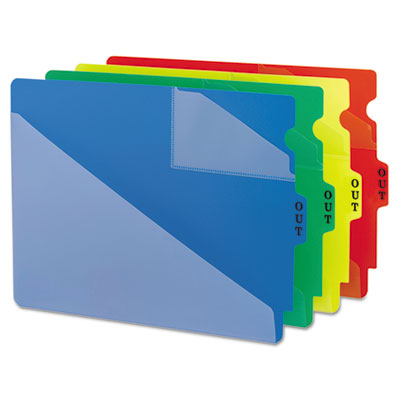 Smead® End Tab Poly Out Guides, Two-Pocket Style Smead® End Tab Poly Out Guides, Two-Pocket Style