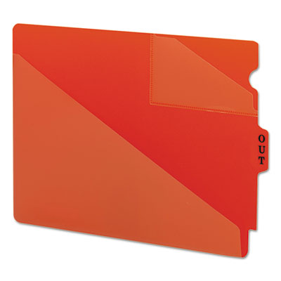 Smead&reg; End Tab Poly Out Guides, Two-Pocket Style