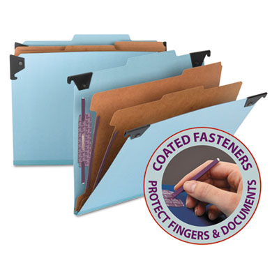 Smead&reg; Hanging Pressboard Classification Folders with SafeSHIELD&reg; Coated Fasteners