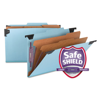 Smead&reg; Hanging Pressboard Classification Folders with SafeSHIELD&reg; Coated Fasteners
