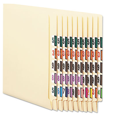 Smead&reg; Numerical End Tab File Folder Labels
