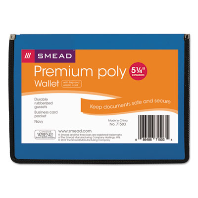 Smead&reg; Poly Premium Wallets