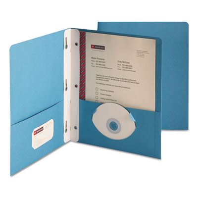 Smead&reg; Heavyweight Two-Pocket Folder with Tang Strip Style Fasteners
