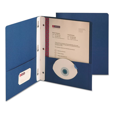 Smead&reg; Heavyweight Two-Pocket Folder with Tang Strip Style Fasteners