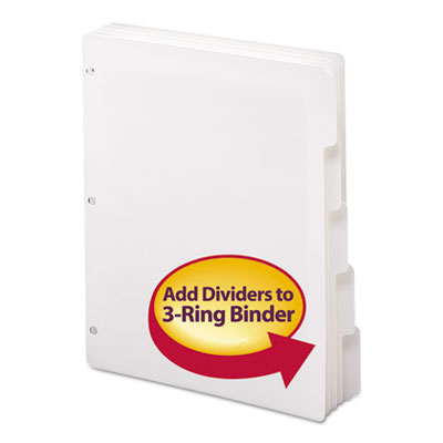 Smead&reg; Three-Ring Binder Index Divider