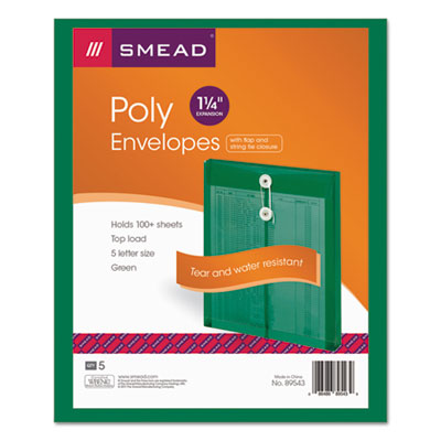 Smead&reg; Poly String &amp; Button Interoffice Envelopes