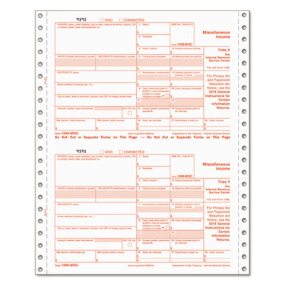 TOPS&trade; IRS Approved 1099 Tax Form