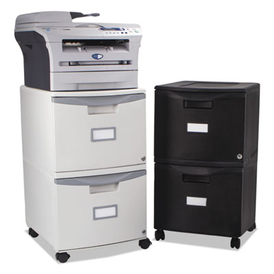 Storex Two-Drawer Mobile Filing Cabinet