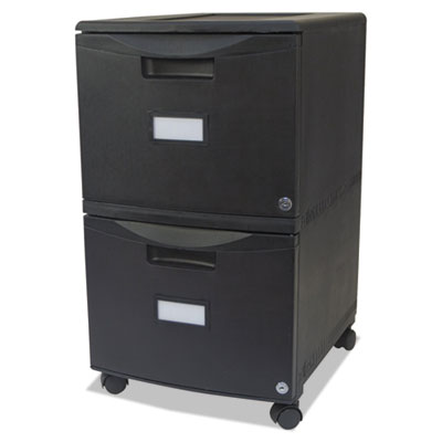 Storex Two-Drawer Mobile Filing Cabinet
