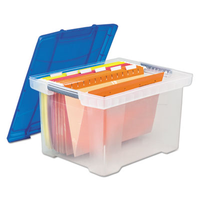 Storex Plastic File Tote