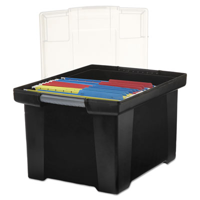 Storex Plastic File Tote