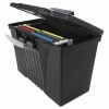 Storex Portable Letter/Legal Filebox with Organizer Lid