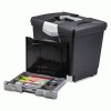 Storex Portable File Box with Drawer