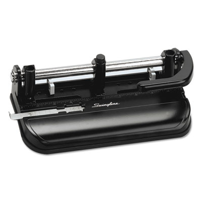 Swingline&reg; Lever Handle Heavy-Duty Two- to Three-Hole Punch