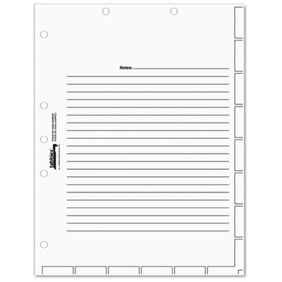 Tabbies® Medical Chart Index Divider Sheets Tabbies® Medical Chart Index Divider Sheets