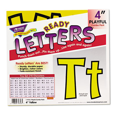 TREND&reg; Ready Letters&reg; Playful Combo Set