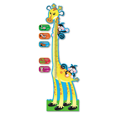 TREND&reg; Giraffe Growth Chart Bulletin Board Set