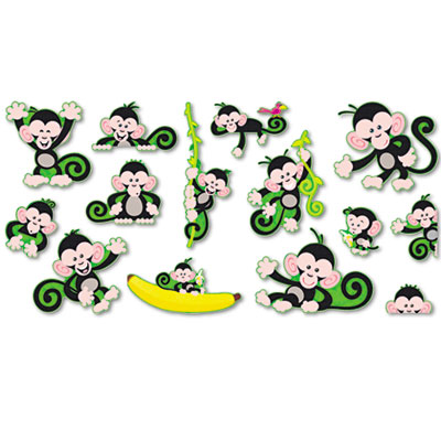 TREND&reg; Monkey Mischief Bulletin Board Set