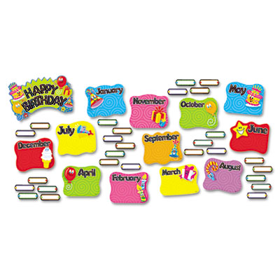 TREND&reg; Happy Birthday Mini Bulletin Board Set