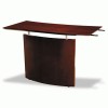 Mayline&reg; Napoli&reg; Veneer Series Bridge with Right Curved Base