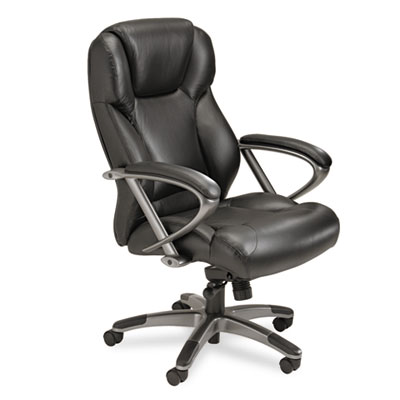Mayline&reg; Leather Seating High-Back Chair