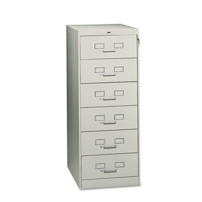 Tennsco Six-Drawer Multimedia/Card File Cabinet