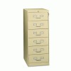 Tennsco Six-Drawer Multimedia/Card File Cabinet
