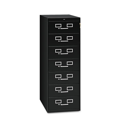 Tennsco Seven-Drawer Multimedia/Card File Cabinet