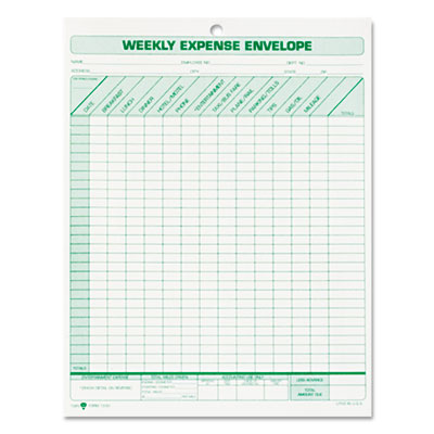 TOPS&trade; Weekly Expense Envelope