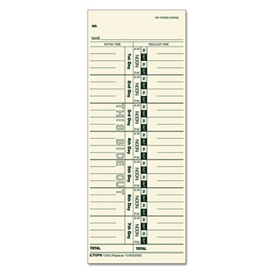 TOPS&trade; Time Clock Cards