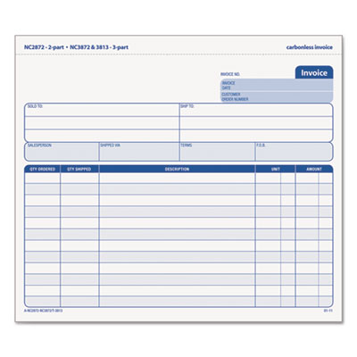 TOPS&trade; Invoice-Short Form