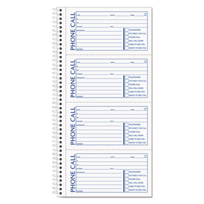 TOPS&trade; Spiralbound Message Book