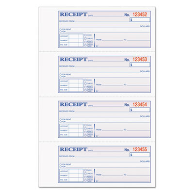 TOPS&trade; Money and Rent Receipt Books