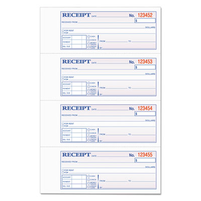 TOPS&trade; Money and Rent Receipt Books