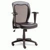 Alera&reg; Easton Series Mesh/Leather Mid-Back Synchro-Tilt Chair