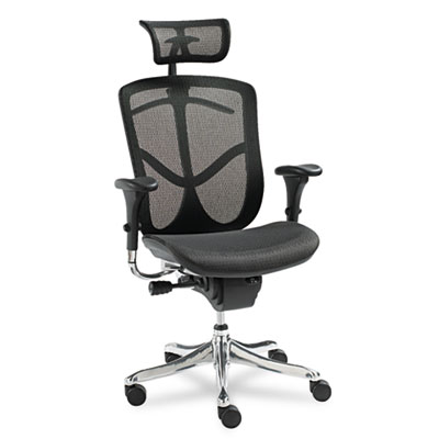 Alera&reg; EQ Series Ergonomic Multifunction High-Back Mesh Chair