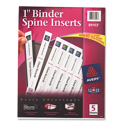 Avery&reg; Binder Spine Inserts